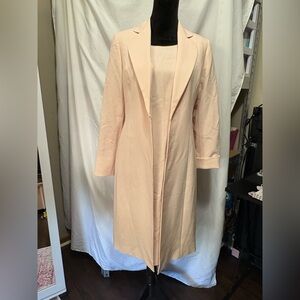 Le Suit Women's Baby Pink 2Pc suit set (Dress and Dress Coat)